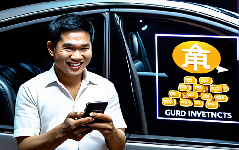 **A distressed Thai individual, holding an empty wallet, stares at a phone screen displaying a severe financial loss. In the background, a large, charismatic online "guru" figure, projected onto a glowing screen, smiles confidently amidst symbols of luxury (fast car, money stacks). The scene captures the deceptive allure of quick-rich schemes and the painful reality of online investment fraud. Dynamic lighting, illustrating illusion versus reality.**